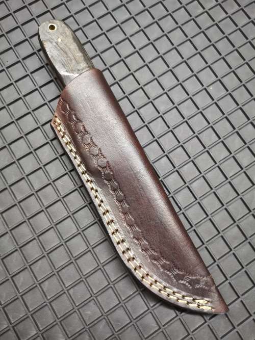 HANDMADE DAMASCUS STEEL HUNTING KNIFE !!!