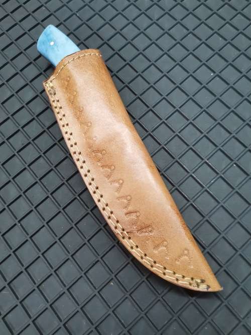 HANDMADE DAMASCUS STEEL HUNTING KNIFE !!!