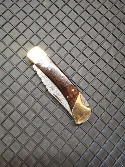 HANDMADE DAMASCUS STEEL FOLDING KNIFE !!!