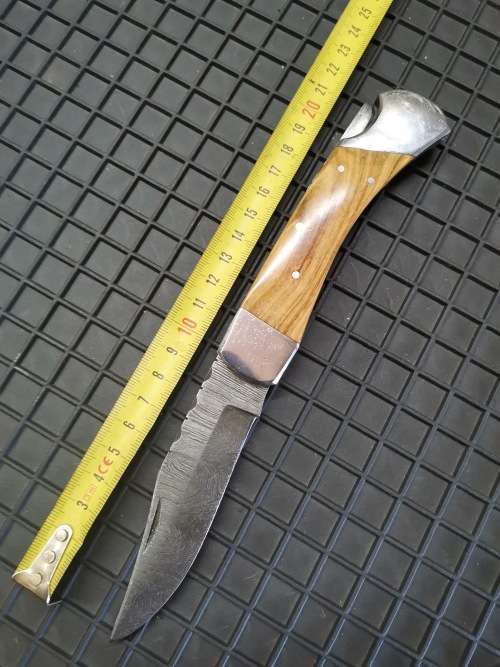 HANDMADE DAMASCUS STEEL FOLDING KNIFE !!!