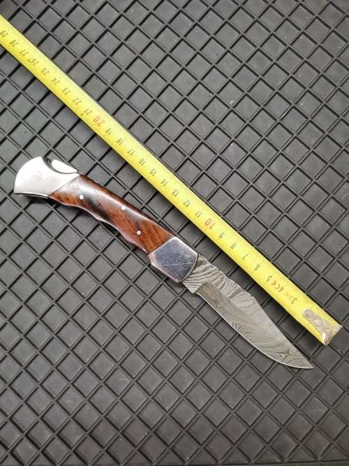 HANDMADE DAMASCUS STEEL FOLDING KNIFE !!!