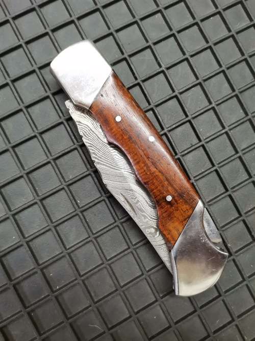 HANDMADE DAMASCUS STEEL FOLDING KNIFE !!!