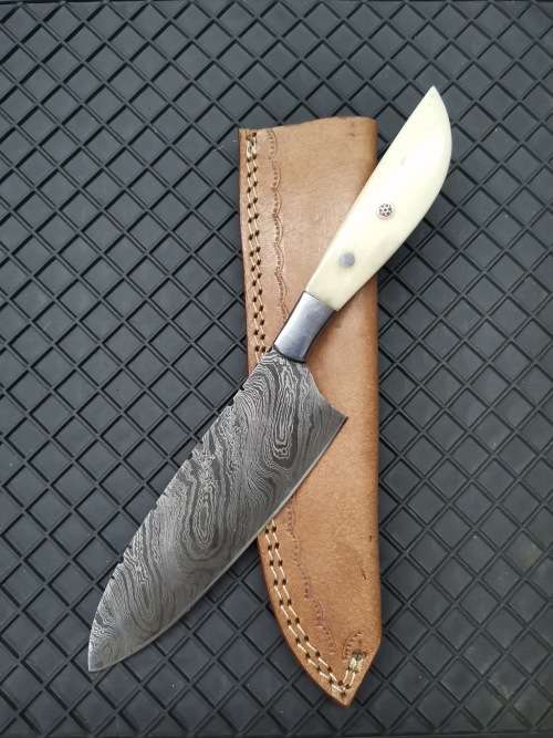 HANDMADE DAMASCUS STEEL CHEF'S KNIFE !!!