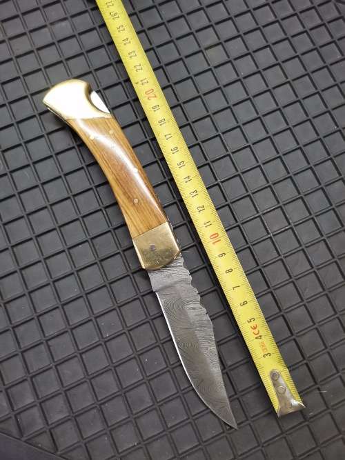 HANDMADE DAMASCUS STEEL FOLDING KNIFE !!!