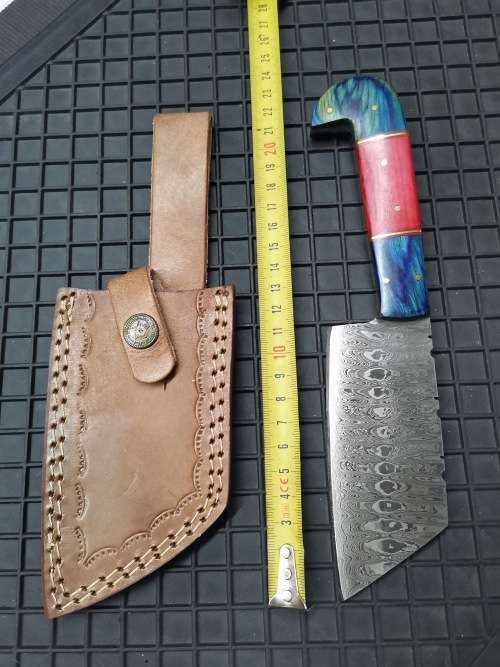 HANDMADE DAMASCUS STEEL CLEAVER !!!