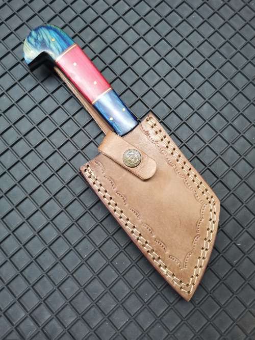 HANDMADE DAMASCUS STEEL CLEAVER !!!