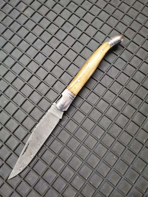 Handmade Damascus Steel Folding Knife