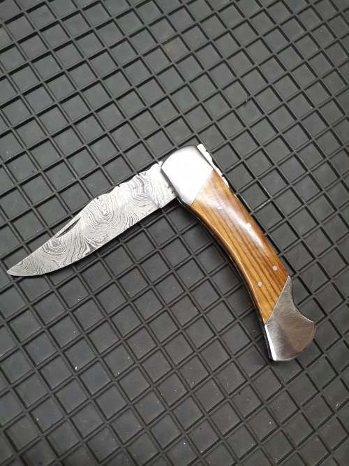 Handmade Damascus Steel Folding Knife