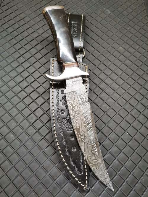 Handmade Impact Cutlery Damascus steel hunting knife