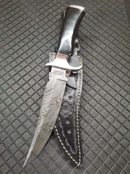 Handmade Impact Cutlery Damascus steel hunting knife