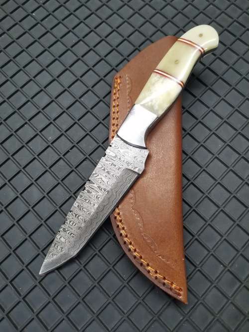 HANDMADE DAMASCUS STEEL HUNTING KNIFE