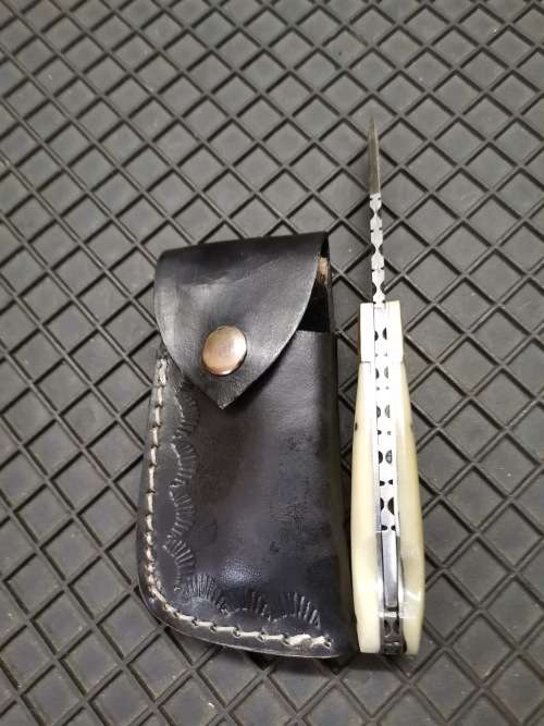 HANDMADE DAMASCUS STEEL FOLDING KNIFE