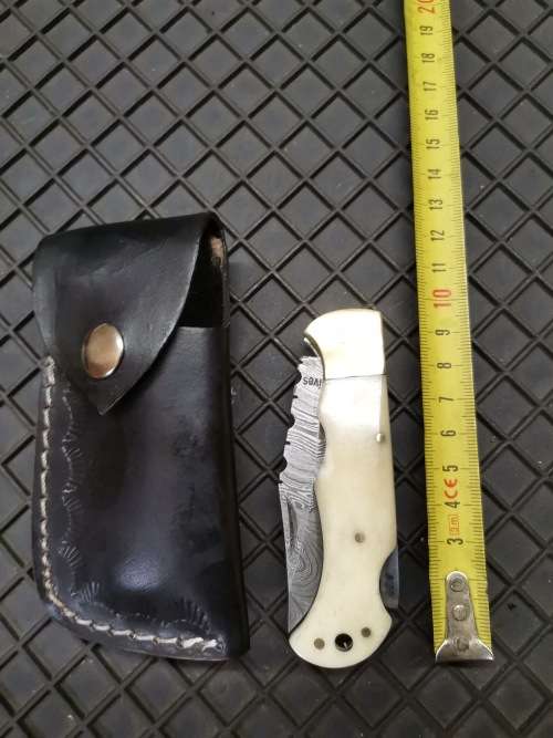 HANDMADE DAMASCUS STEEL FOLDING KNIFE