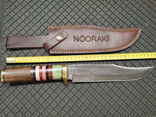 HANDMADE DAMASCUS STEEL BOWIE KNIFE