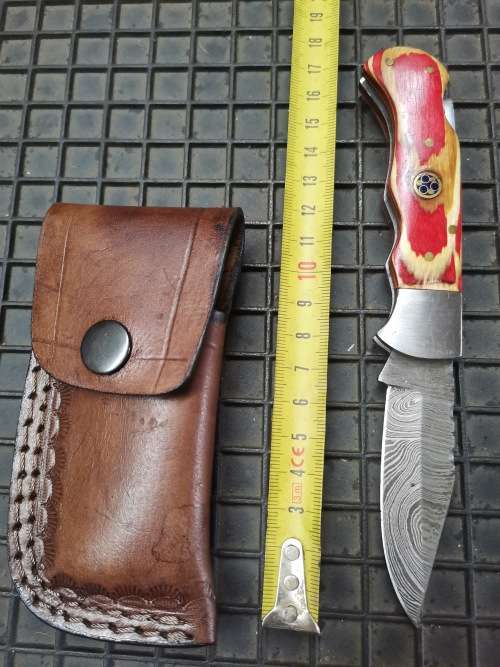 HANDMADE DAMASCUS STEEL FOLDING KNIFE