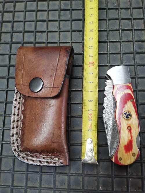 HANDMADE DAMASCUS STEEL FOLDING KNIFE