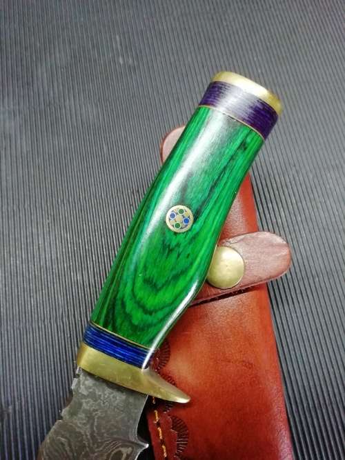 HANDMADE DAMASCUS STEEL HUNTING KNIFE !!!