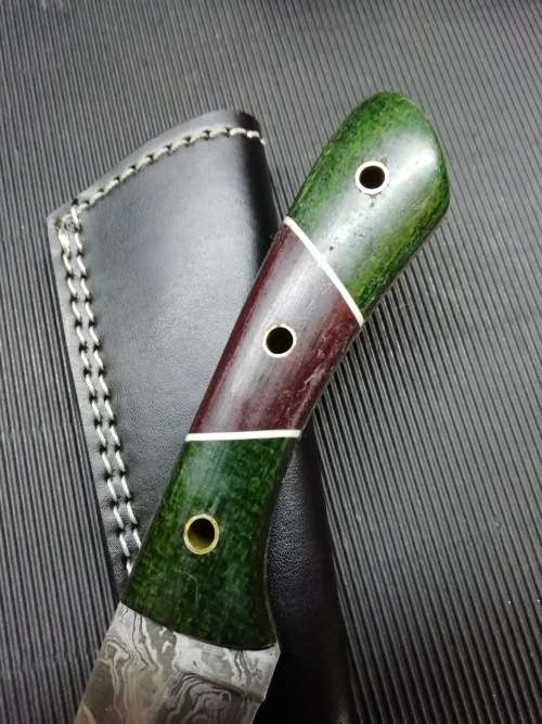 HANDMADE DAMASCUS STEEL HUNTING KNIFE !!!
