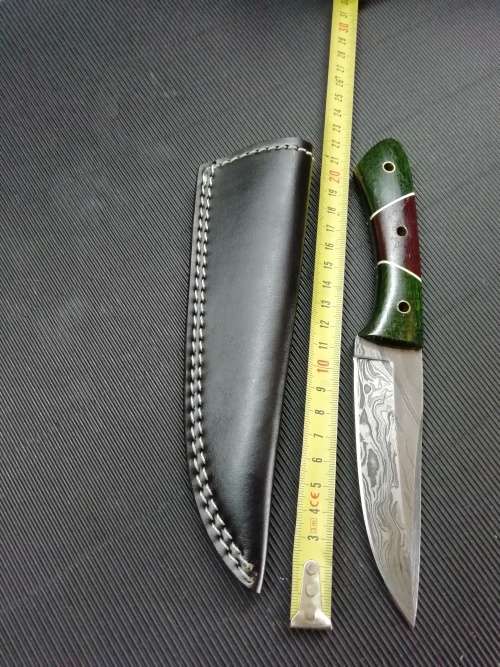 HANDMADE DAMASCUS STEEL HUNTING KNIFE !!!