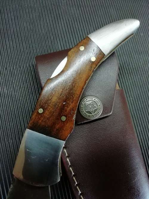 HANDMADE DAMASCUS STEEL FOLDING KNIFE !!!