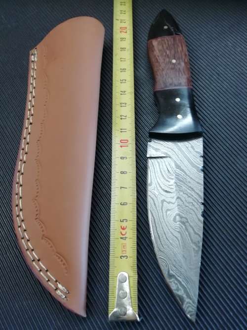 HANDMADE DAMASCUS STEEL HUNTING KNIFE !!!-PLEASE READ DESCRIPTION