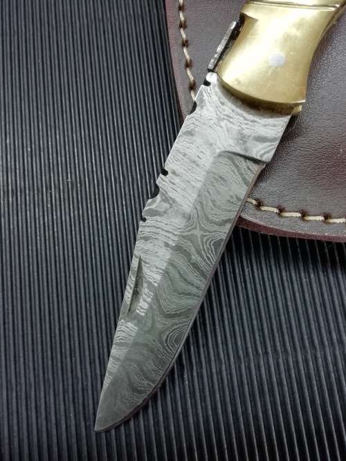 HANDMADE DAMASCUS STEEL FOLDING KNIFE !!!