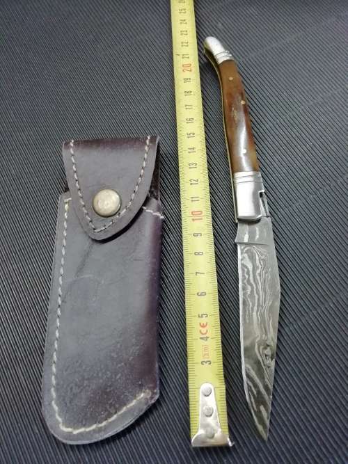 HANDMADE DAMASCUS STEEL HUNTING KNIFE !!!