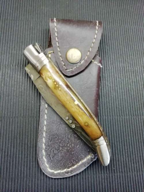 HANDMADE DAMASCUS STEEL HUNTING KNIFE !!!