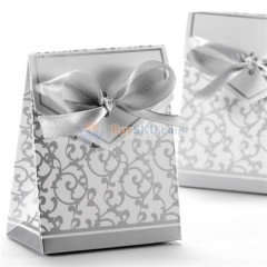 Wedding Favour boxes - Silver & White