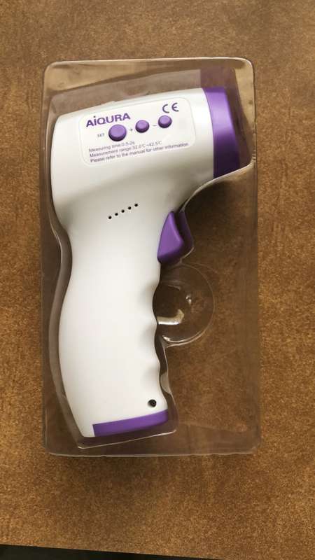 Thermometer non contact forehead infra red medically certified