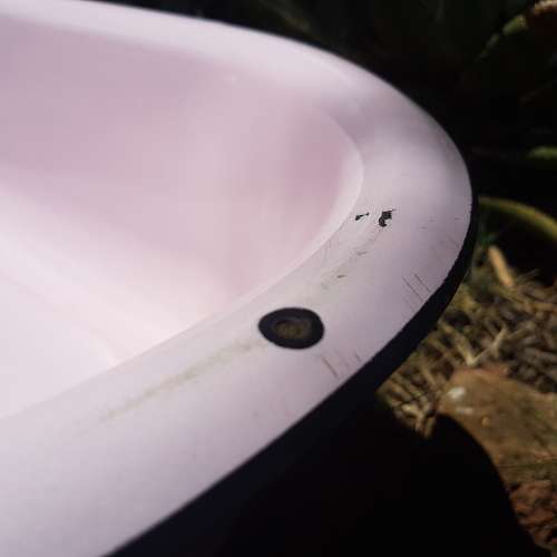 Pink enamel baby bath / basin - Excellent condition