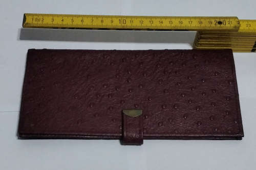 Classic cheque book wallet.