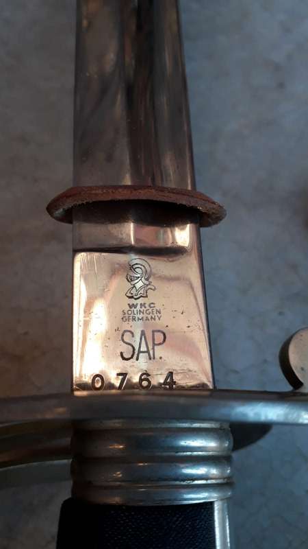 South African Police Ceeremonial Sword, WKC Solingen