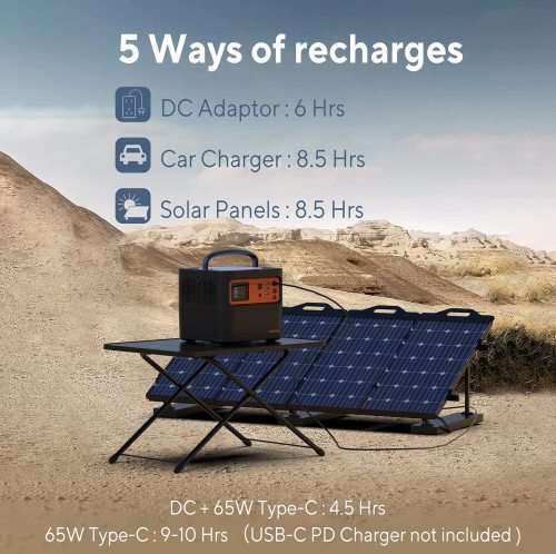 TigFox T500 | 540Wh Portable Lithium-Ion Battery Power Station | SA Plug Points