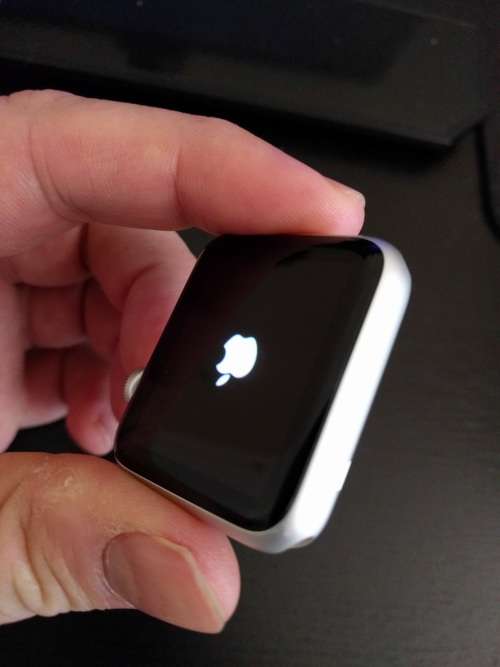 Apple Watch (42mm Silver Aluminium Case with White Sport Band)