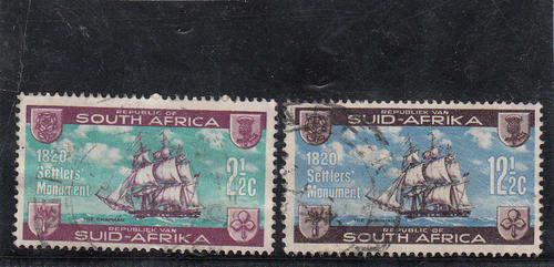 Landing of the 1820 Setltlers - Set of 2, The Chapman in 2 shades and value