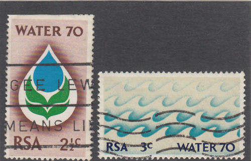 Water 70 Campaign - Water 70 emblem and 3c waves  -  Set of 2 1970