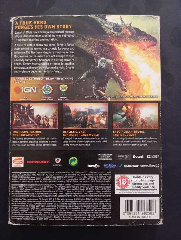 The Witcher 2 Assassins of Kings Enhanced Edition PC