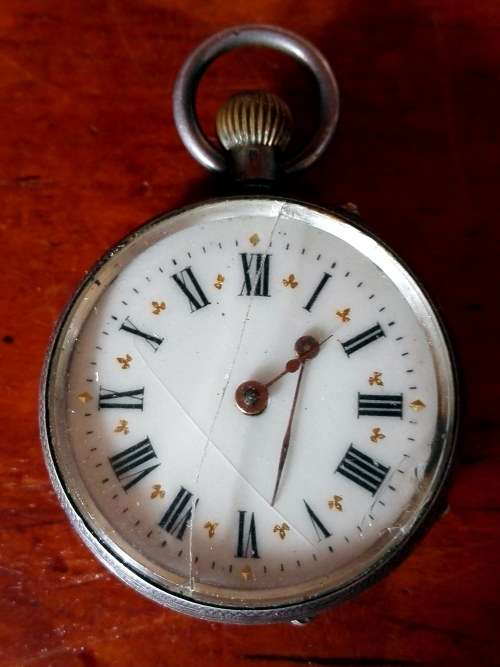HALLMARKED STERLING SILVER POCKET WATCH FOR REPAIRS