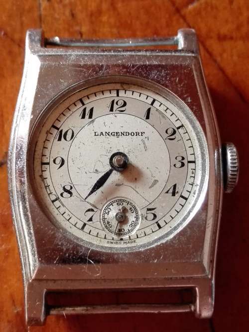 VINTAGE LANGENDORF MENS WATCH FOR RESTORATION