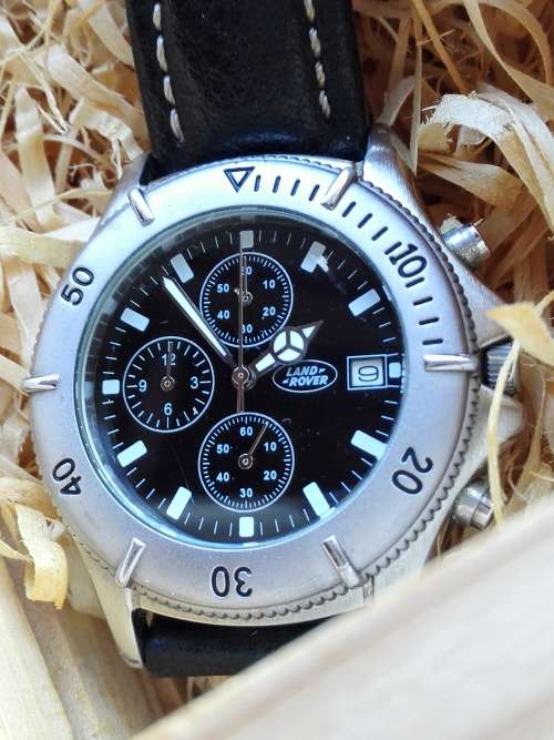 LAND ROVER WATCH BY LANCO- WITH BOX AND PAPERS!