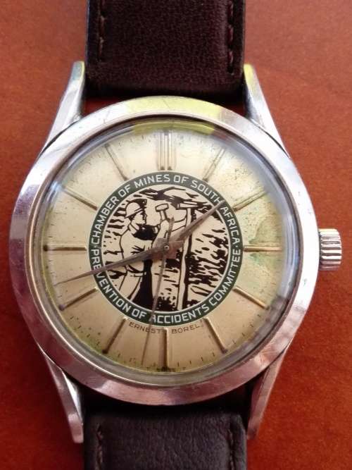 VINTAGE ERNEST BOREL CHAMBER OF MINES WATCH- WORKING