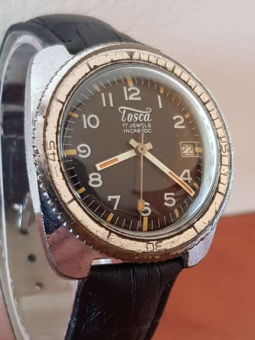 VINTAGE TOSCA MEN'S DIVERS WATCH- WORKING
