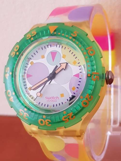 VINTAGE 1991 SWATCH WAVE SCUBA WATCH