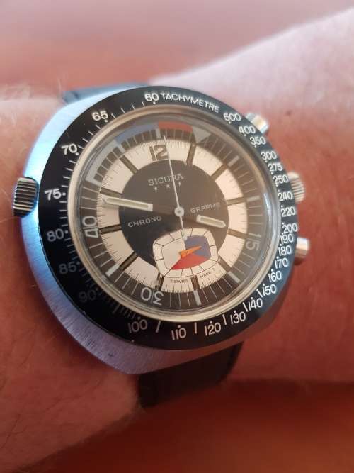 VINTAGE SICURA CHRONO GRAPHE FOR REPAIR