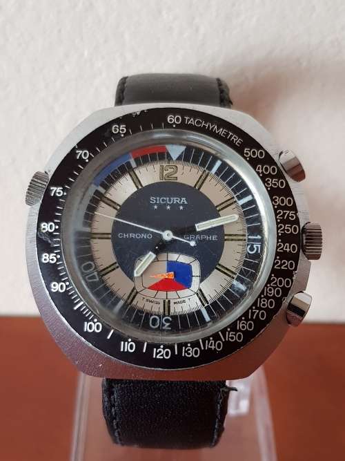 VINTAGE SICURA CHRONO GRAPHE FOR REPAIR
