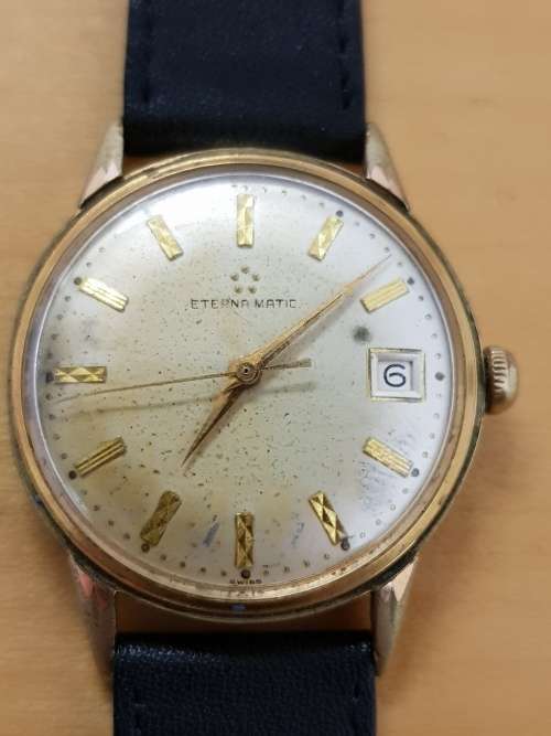 VINTAGE ETERNA MATIC MEN'S WATCH- NEEDS SERVICE!