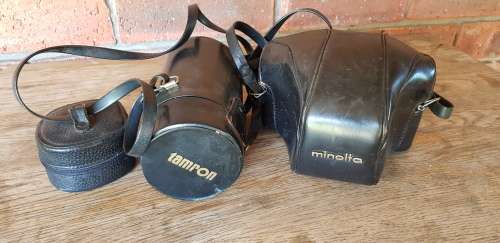 VINTAGE MINOLTA SRT101 CAMERA WITH 2 EXTRA LENSES