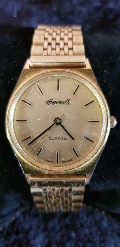 VINTAGE INGERSOLL SWISS EBAUCHES MEN'S WATCH FOR REPAIR/SERVICE/BATTERY