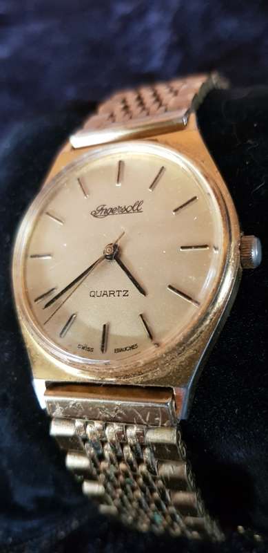 VINTAGE INGERSOLL SWISS EBAUCHES MEN'S WATCH FOR REPAIR/SERVICE/BATTERY